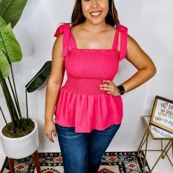 Iris & Rainbow Boutique New Arrivals #N350 Shine In Pink Top