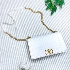 Iris & Rainbow Boutique #M471 Jelly Boy Bag (White)