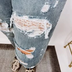 Iris & Rainbow Boutique New Arrivals #N271 Lace Patch Judy Blue Skinny Jeans