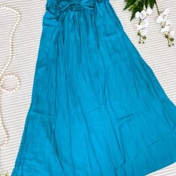 Iris & Rainbow Boutique New Arrivals #M563 Show Me Satin Split Maxi Skirt