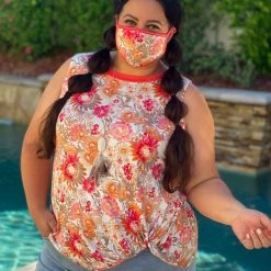 Boutique Simplified New Arrivals Essential Coral Burst Twist Top 12 Boutique Simplified New Arrivals Essential Coral Burst Twist Top