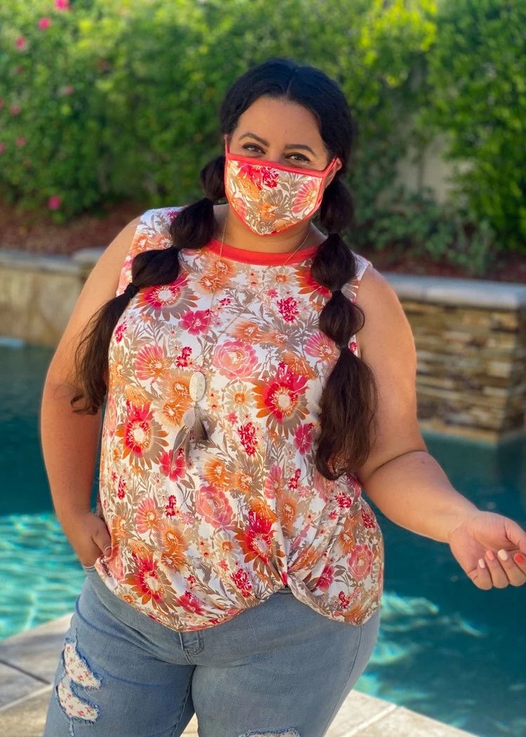 Boutique Simplified New Arrivals Essential Coral Burst Twist Top 7 Boutique Simplified New Arrivals Essential Coral Burst Twist Top