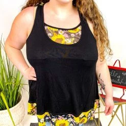 Iris & Rainbow Boutique #M936 All My Flowers Top New Arrivals