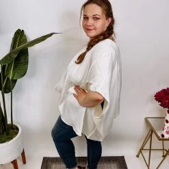 Iris & Rainbow Boutique #M979 Oh My! Unblance Top New Arrivals