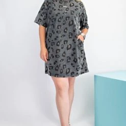 Iris & Rainbow Boutique #A62 Wild Ideas Tunic Tee Dress New Arrivals