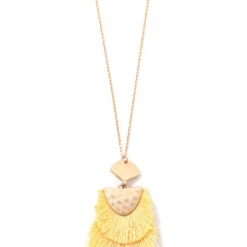 Boutique Simplified Tiered Fringe Pendant Necklace New Arrivals