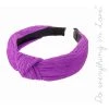 Iris & Rainbow Boutique #B41 Purple Knotted Headband