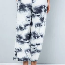 Iris & Rainbow Boutique #B80 Cloudy Skies Wide Leg Lounge Pants