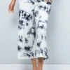 Iris & Rainbow Boutique #B80 Cloudy Skies Wide Leg Lounge Pants