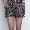 Iris & Rainbow Boutique New Arrivals #B81 Sassy Leopard Harem Shorts - TAN