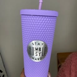 Iris & Rainbow Boutique New Arrivals #L810 Studded Tumbler (Stay Humble)