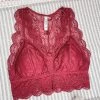 Iris & Rainbow Boutique #M386 Hourglass Back Lace Bralette (Wine) New Arrivals