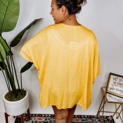 Iris & Rainbow Boutique #N321 Feeling Awesome Kimono (Yellow) *DOORBUSTER*