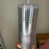 Iris & Rainbow Boutique New Arrivals #L660 Grid Tumbler (SILVER)