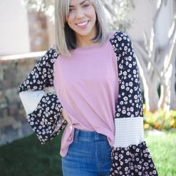 Boutique Simplified Cherished Jacquard Bell Sleeve New Arrivals