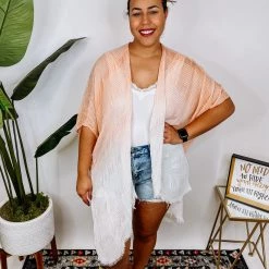 Iris & Rainbow Boutique #N323 Wispy Ombre Kimono