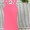 Iris & Rainbow Boutique #M360 Ribbed Racerback Tank (Hot Pink)