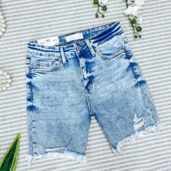 Iris & Rainbow Boutique #M568 Thank You Next Midi Shorts Vervet