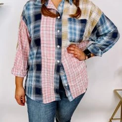 Iris & Rainbow Boutique #N252 Spring Patch Work Top New Arrivals