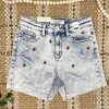 Iris & Rainbow Boutique #M777 Cherry Bomb Fire Judy Blue Shorts New Arrivals