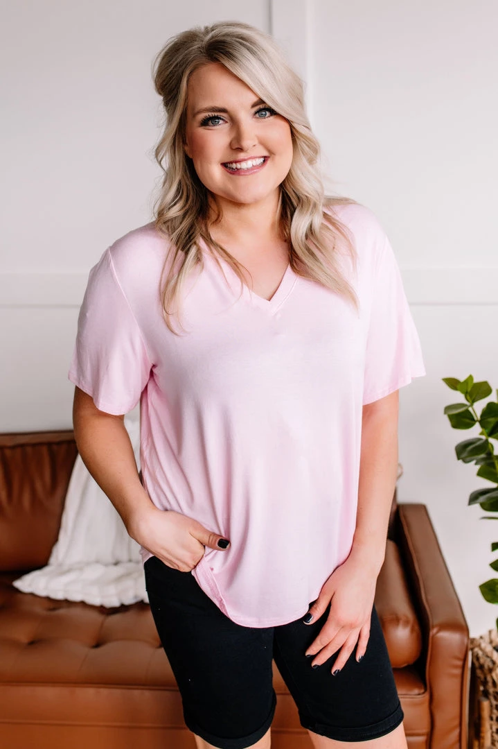 No Ship Drop Ship One For The Tee In Baby Pink 3 No Ship Drop Ship One For The Tee In Baby Pink