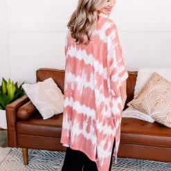 No Ship Drop Ship New Arrivals Skip A Beat Cardigan In Coral Ombre