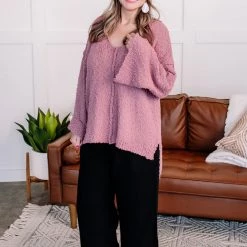 No Ship Drop Ship New Arrivals Keep It Cozy Popcorn Sweater In Heathered Pink 13 No Ship Drop Ship New Arrivals Keep It Cozy Popcorn Sweater In Heathered Pink