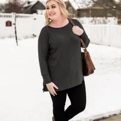 No Ship Drop Ship New Arrivals So Basically Perfect Top In Charcoal