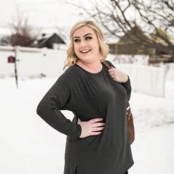 No Ship Drop Ship New Arrivals So Basically Perfect Top In Charcoal