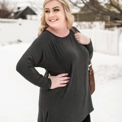 No Ship Drop Ship New Arrivals So Basically Perfect Top In Charcoal