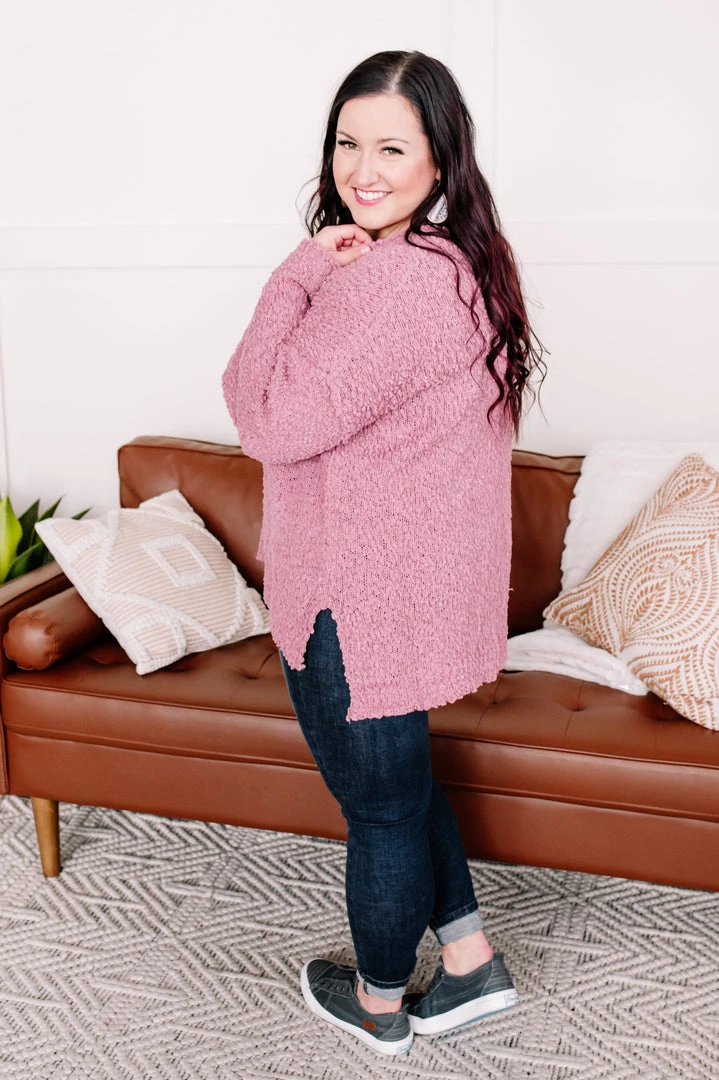 No Ship Drop Ship New Arrivals Keep It Cozy Popcorn Sweater In Heathered Pink 7 No Ship Drop Ship New Arrivals Keep It Cozy Popcorn Sweater In Heathered Pink