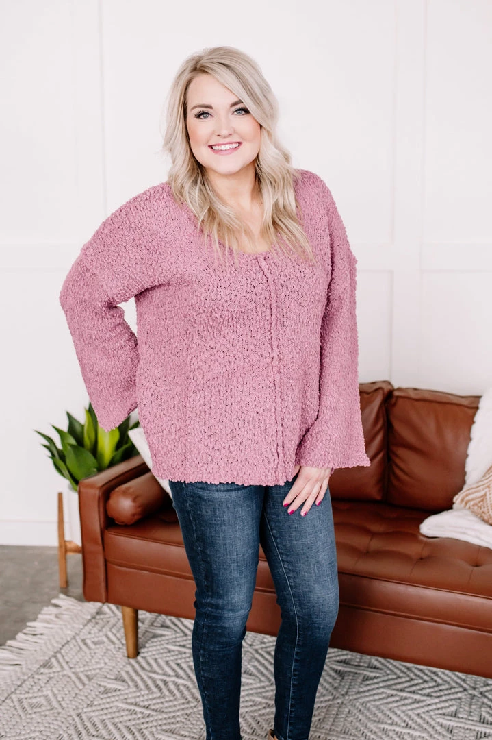 No Ship Drop Ship New Arrivals Keep It Cozy Popcorn Sweater In Heathered Pink 9 No Ship Drop Ship New Arrivals Keep It Cozy Popcorn Sweater In Heathered Pink