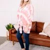 No Ship Drop Ship New Arrivals Skip A Beat Cardigan In Coral Ombre