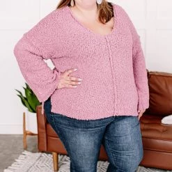 No Ship Drop Ship New Arrivals Keep It Cozy Popcorn Sweater In Heathered Pink 19 No Ship Drop Ship New Arrivals Keep It Cozy Popcorn Sweater In Heathered Pink