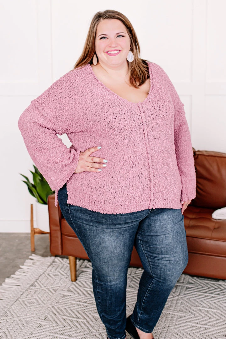 No Ship Drop Ship New Arrivals Keep It Cozy Popcorn Sweater In Heathered Pink 11 No Ship Drop Ship New Arrivals Keep It Cozy Popcorn Sweater In Heathered Pink