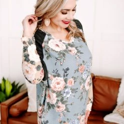 No Ship Drop Ship Fancy Like That Spring Floral Tunic