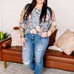 No Ship Drop Ship Fancy Like That Spring Floral Tunic