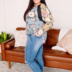 No Ship Drop Ship Fancy Like That Spring Floral Tunic