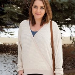 No Ship Drop Ship Dream Weaver Coconut Crossover Top