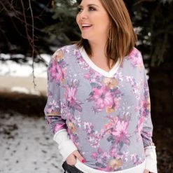 No Ship Drop Ship Romance Blossoms Dolman Top New Arrivals