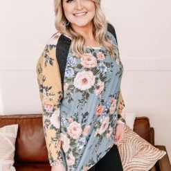 No Ship Drop Ship Fancy Like That Spring Floral Tunic