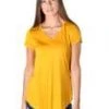 Iris & Rainbow Boutique #483 Everyday Essential V-Neck Tee (Mustard) New Arrivals