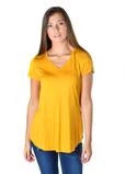 Iris & Rainbow Boutique #483 Everyday Essential V-Neck Tee (Mustard) New Arrivals