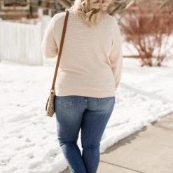 No Ship Drop Ship Dream Weaver Coconut Crossover Top