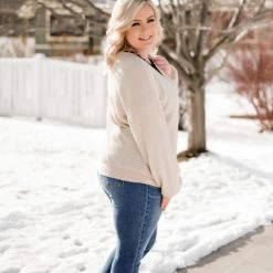 No Ship Drop Ship Dream Weaver Coconut Crossover Top