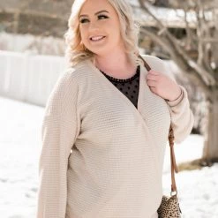 No Ship Drop Ship Dream Weaver Coconut Crossover Top