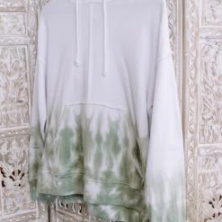 No Ship Drop Ship New Arrivals A Walk In The Woods Hoodie In Forest Tie Dye