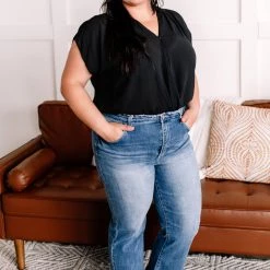 No Ship Drop Ship Out With The Old, In With The Blue Cropped Flare Jeans By Risen New Arrivals