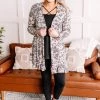 No Ship Drop Ship Running Wild Subtle Animal Print Cardigan