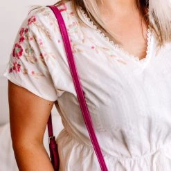 No Ship Drop Ship New Arrivals Gotta Hold On Embroidered Savannah Jane Top